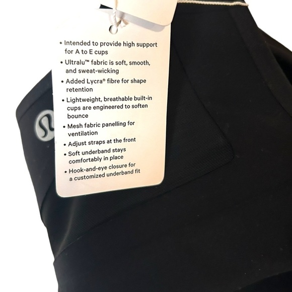 Lululemon Swift Speed Bra *High Support, A–E Cups Black - Picture 12 of 12